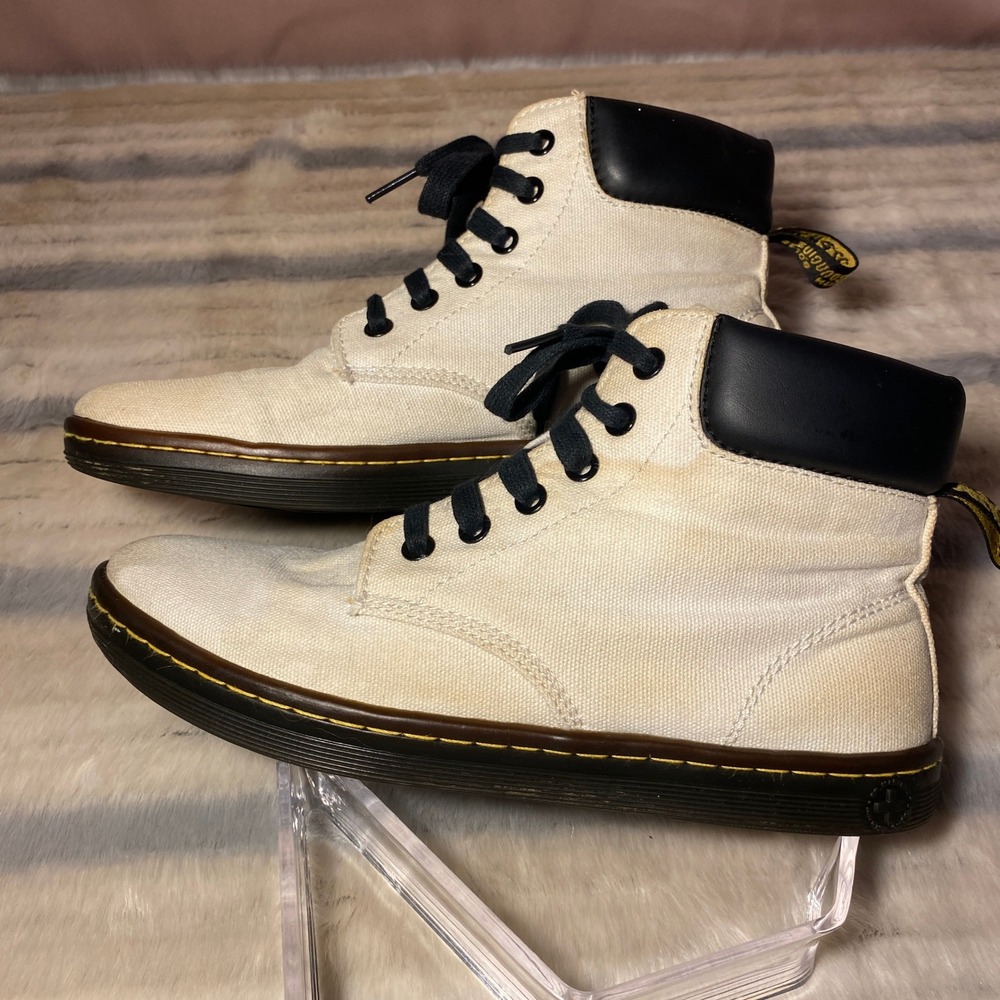 Dr. Martens Maelly Canvas Ankle Boots Lace Up Casual Women's‎ Size 7 - Picture 3 of 9